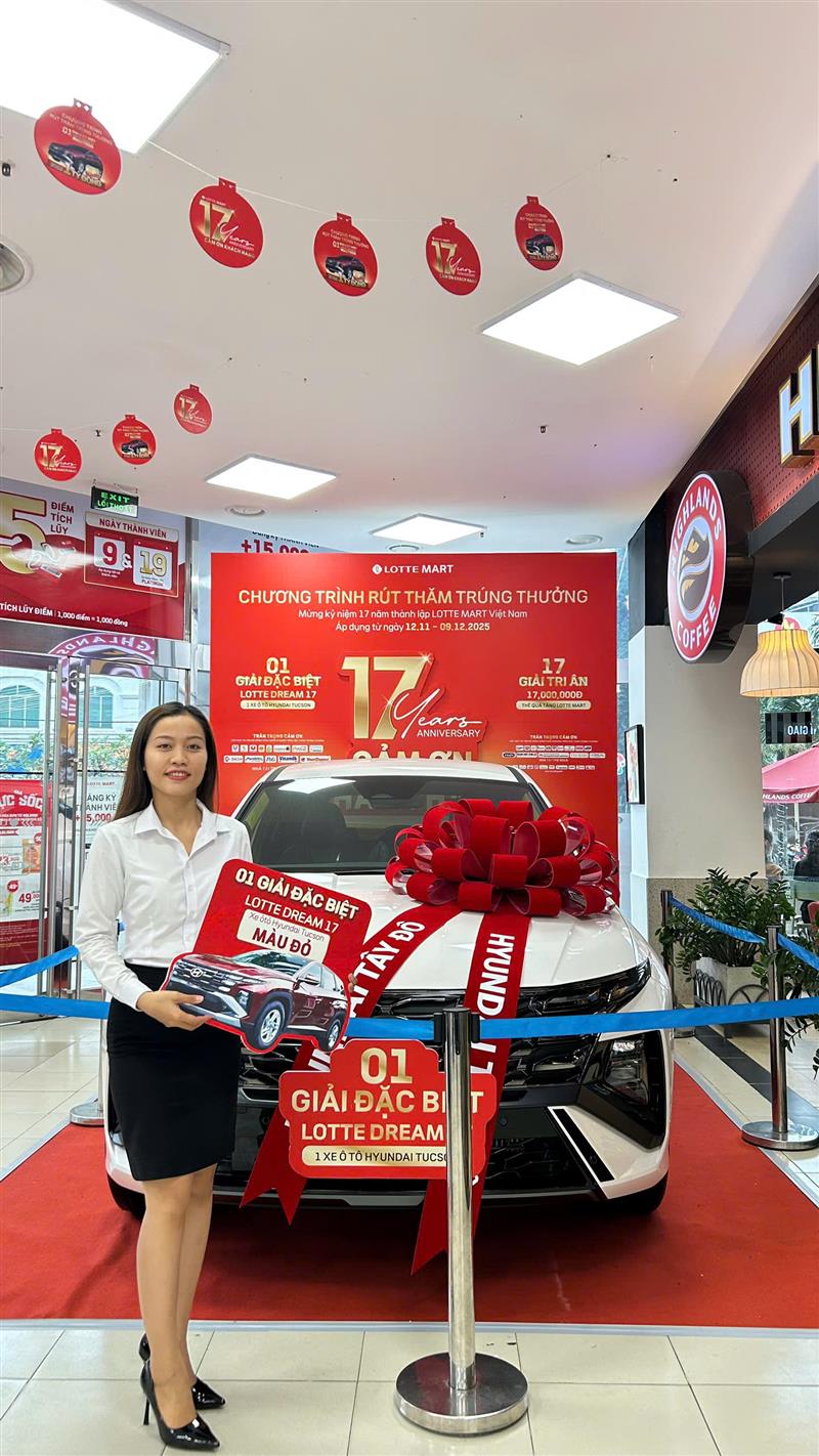 TUCSON NLINE trưng bài tại LotteMart Cần Thơ